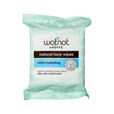 Wotnot Naturals All Natural Face Wipes Ultra-Hydrating x 25 Pack